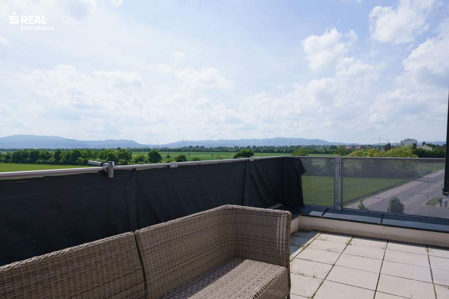 Fantastischer Weitblick in toller Lage - 72,36m² DG-Wohnung mit 37,60m² Dachterrasse und überdachten Parkplatz!, Wohnung-kauf, 430.000,€, 2331 Mödling