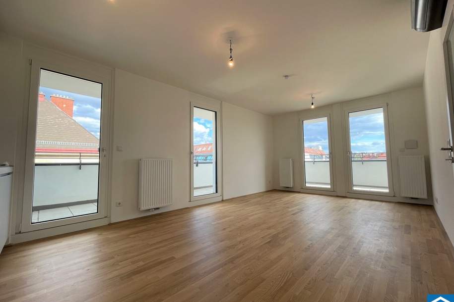 Lichtdurchflutete 2-Zimmer Wohnung mit 21 m² Terrasse und Weitblick, Wohnung-miete, 1.159,00,€, 1160 Wien 16., Ottakring