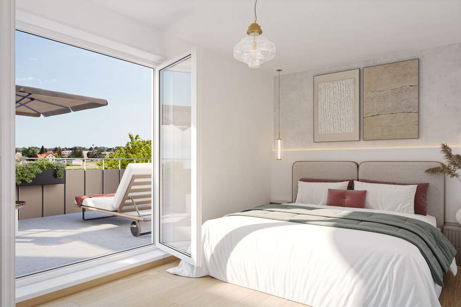 Nähe Mühlwasser I Klimaaktiv-zertifiziert I Tiefgarage I Wärmepumpe I Fußbodenheizung & Kühlung I PV-Anlage, Wohnung-kauf, 367.500,€, 1220 Wien 22., Donaustadt