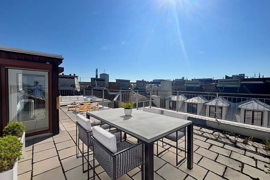 1090! Traumhaftes 3-Zimmer DG mit großer Terrasse in Toplage, nahe Schottentor!, Wohnung-miete, 3.248,99,€, 1090 Wien 9., Alsergrund