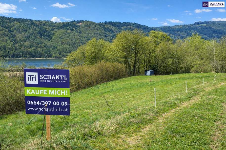 Katzensprung von Ybbs/D. – Mehr Grundstück für wenig Geld! Seltenes Baugrundstück mit genialem Donau-Blick in ruhiger Lage: 2.168 m² für großzügiges Eigenheim, Mehrgenerationenwohnen oder Wohnen &amp; Arbeiten auf einem Grundstück!, Grund und Boden-kauf, 119.000,€, 3370 Melk