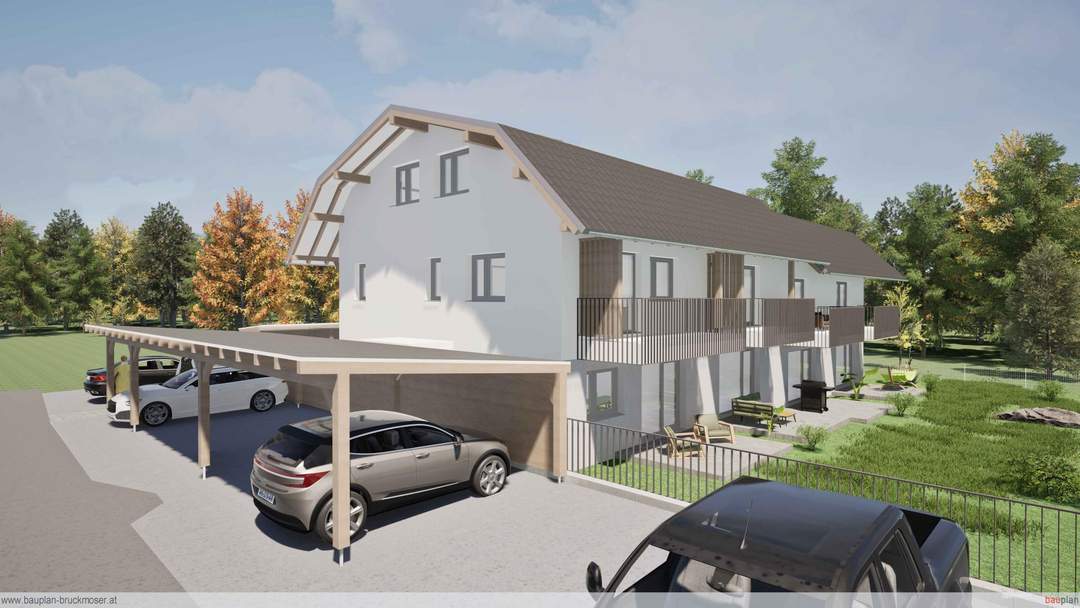 Bauvorhaben: Hochwertige 2 Zi.-Garten-Wohnung mit Carport in bester Lage!