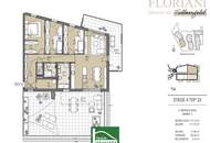 FLORIANI – Quartier am Tullnerfeld - Eleganter 4 Zimmer Wohntraum mit fantastischer Dachterrasse &amp; Balkon - Klimaanlage und viele Extras für ihr Wohlbefinden