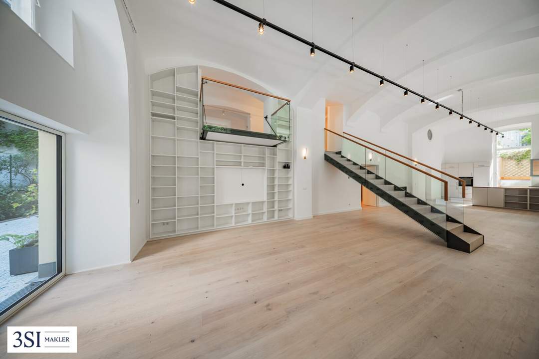 Wohnen beim Schloss Belvedere: Maisonettewohnung mit Loftcharakter & großzügiger Freiflächen