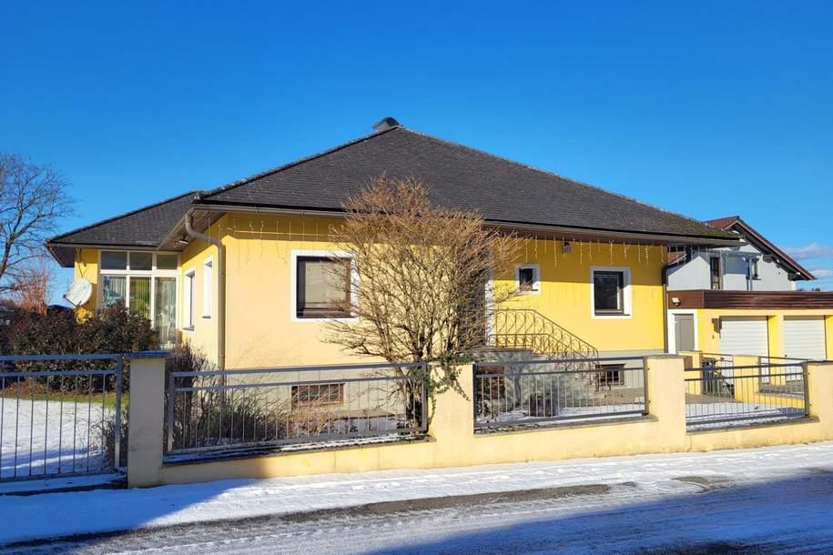 Bungalow mit Wintergarten, Pool und Doppelgarage!, Haus-kauf, 469.000,€, 4493 Steyr-Land