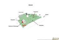 Exklusiver Bungalow mit Garagen und Kellergewölben