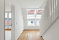 Ein Fernblicke der begeistert | ERSTBEZUG mit DACHTERRASSE | DG-Maisonette Nähe Alte Donau | Teils hofseitig | Fernwärme | TG-Stellplatz optional | Ideal für Anleger oder Eigennutzer | Nachhaltiges Projekt