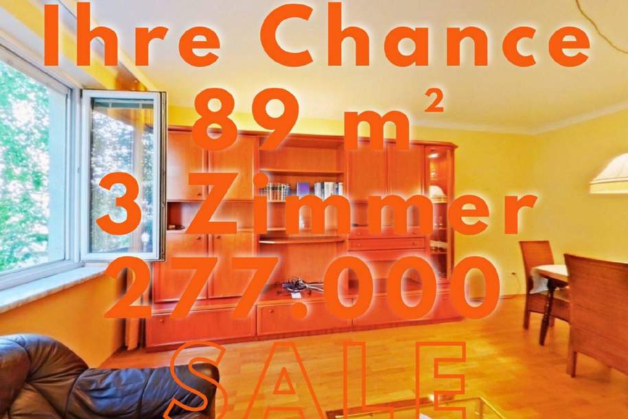 IHRE CHANCE +ECHTE FOTOS! +89 m² +3-ZIMMER-WOHNUNG +U1-KEPLERPLATZ + LIFTHAUS, Wohnung-kauf, 277.000,€, 1100 Wien 10., Favoriten