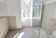 Ein Altbau, der verzaubert! Umfangreich und hochwertig sanierte Wohnschönheit mit großem Balkon und effizienter Erdwärme! Viel Privatsphäre + Viel Raum + Viel Grün!