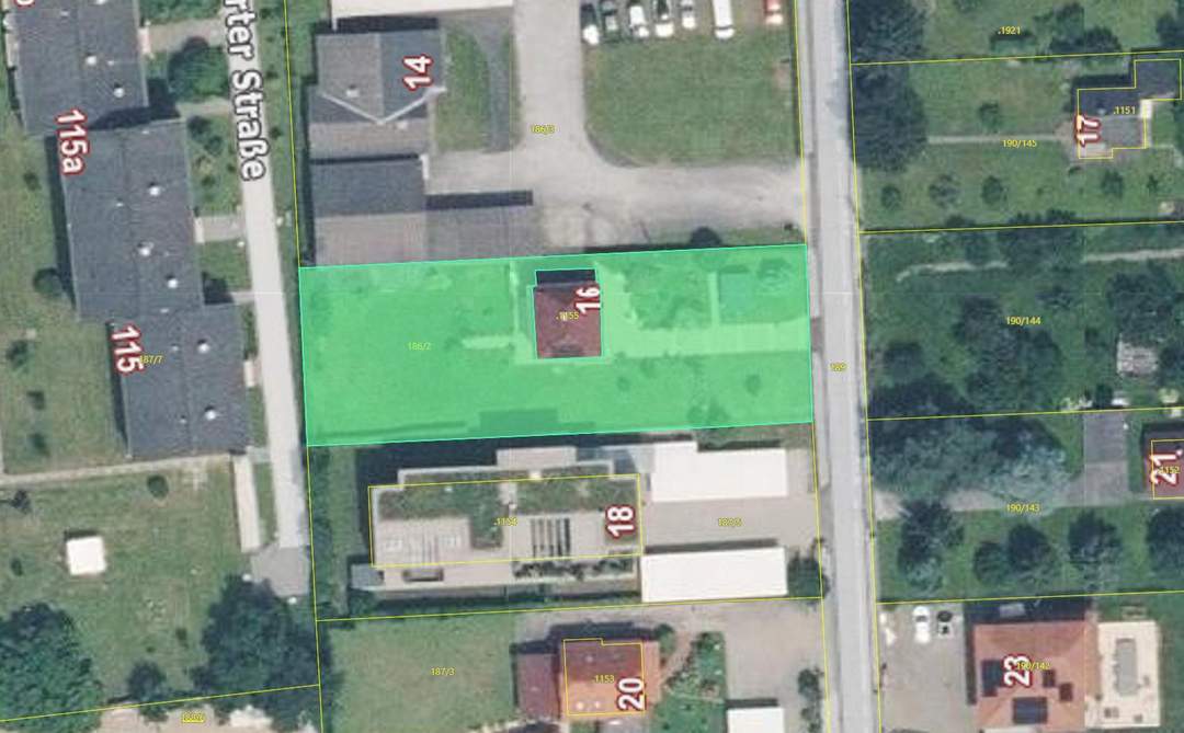 Bauträgergrundstück mit Altbestand in Mitten von Wetzelsdorf