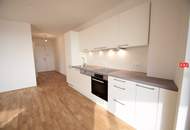 Sonnige 2 Zimmer Neubaumiete mit 26m² Terrasse u. Tiefgarage Nähe U3
