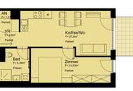 Charmante 2-Zimmer Wohnung I Balkon I nahe U1 Kagraner Platz