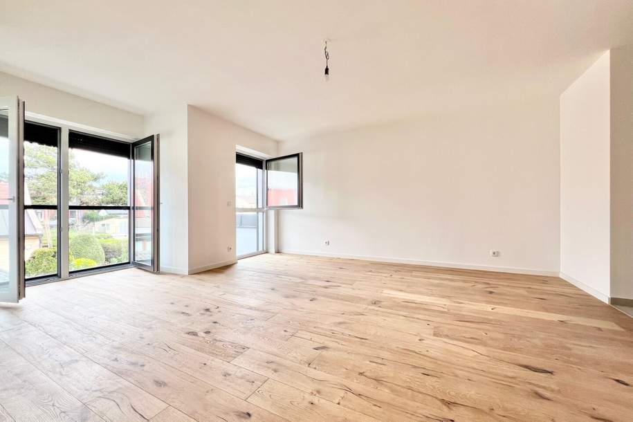 NÄHE U2: ERSTBEZUG IN GRÜNRUHELAGE I Balkon, Terrasse oder Garten I Aufzug I Fußbodenheizung & Kühlung I Luft-Wasser-Wärmepumpe I elektrische Raffstores, Wohnung-kauf, 230.000,€, 1220 Wien 22., Donaustadt