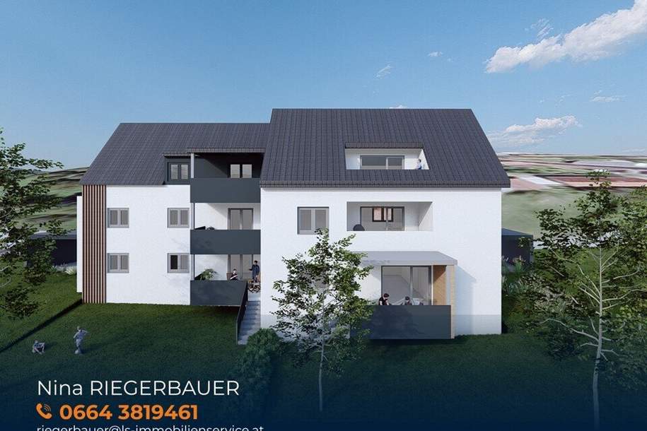 Gefördertes Neubauprojekt in Pischelsdorf – hochwertige & barrierefreie Wohnungen mit Balkon/Loggia, Carport & Kellerabteil, Wohnung-kauf, 232.000,€, 8212 Weiz