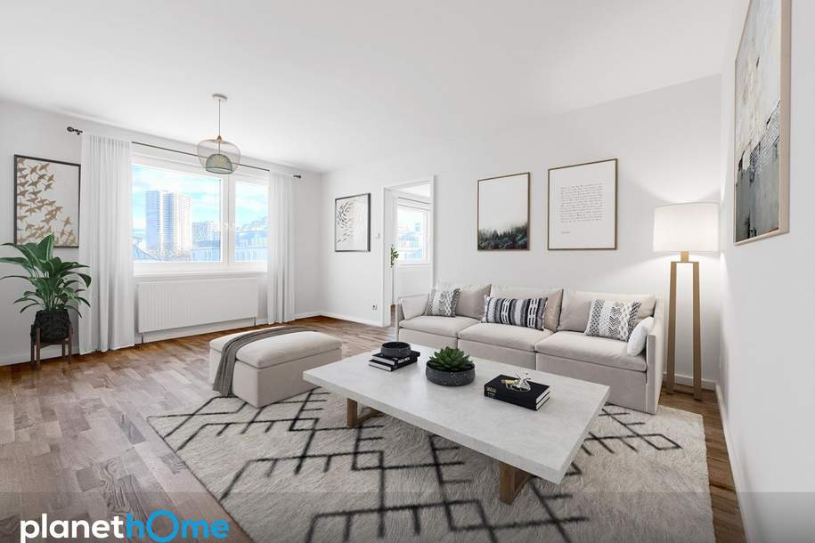 Erstbezug – elegante 3-Zimmer-Stadtresidenz mit Fernblick nahe U1, Wohnung-kauf, 348.000,€, 1100 Wien 10., Favoriten