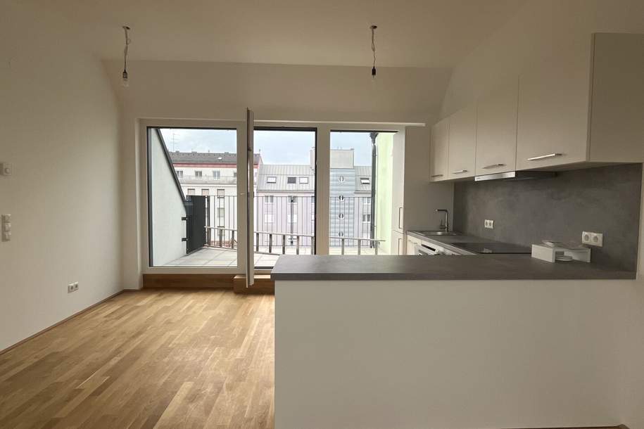 Beautiful four-room roof top apartment with a terrace in a prime location - Wunderschöne 4 Zimmer Dachterrassenwohnung in Top Lage, Wohnung-miete, 1.998,00,€, 1100 Wien 10., Favoriten