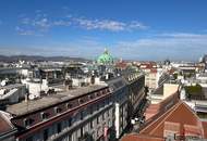 Moderne Dachgeschosswohnung (Maisonette) mit großer Dachterrasse und einzigartigem Ausblick auf den Stephansplatz