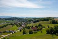 Uneinsehbares Wohnjuwel mit 7.984 m² Grundstück – einzigartiges Naturparadies mit herrlichem Panoramablick am Heuberg in Dietach!