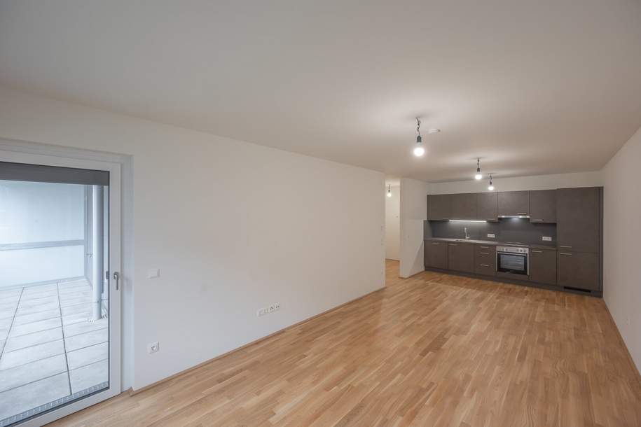 ***VIOLAA*** Hochwertiger 3-Zimmer Neubau-ZWEITBEZUG mit Terrasse und Garten! ***PROVISIONSFREI***, Wohnung-miete, 1.249,99,€, 1100 Wien 10., Favoriten