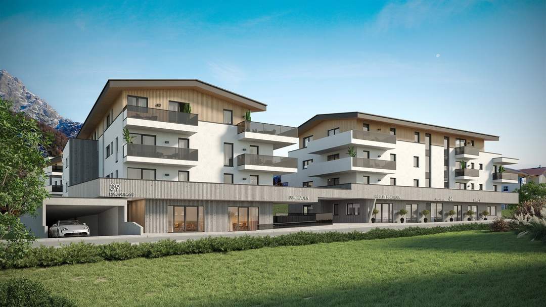 Projekt Dorfkristall: Moderne 2-Zimmer Wohnungen in zentraler Lage