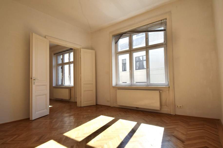 Westseitiger 2-Zimmer-Altbau im 3. Stock! Balkonoption!, Wohnung-legalform.mietkauf, 459.000,€, 1060 Wien 6., Mariahilf