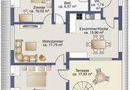 Mondäne 4-Zimmer Dachgeschosswohnung mit zwei großen Terrassen & Weitblick