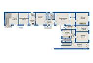 Einfamilienhaus mit Terrasse, Innenhof und großer Garage