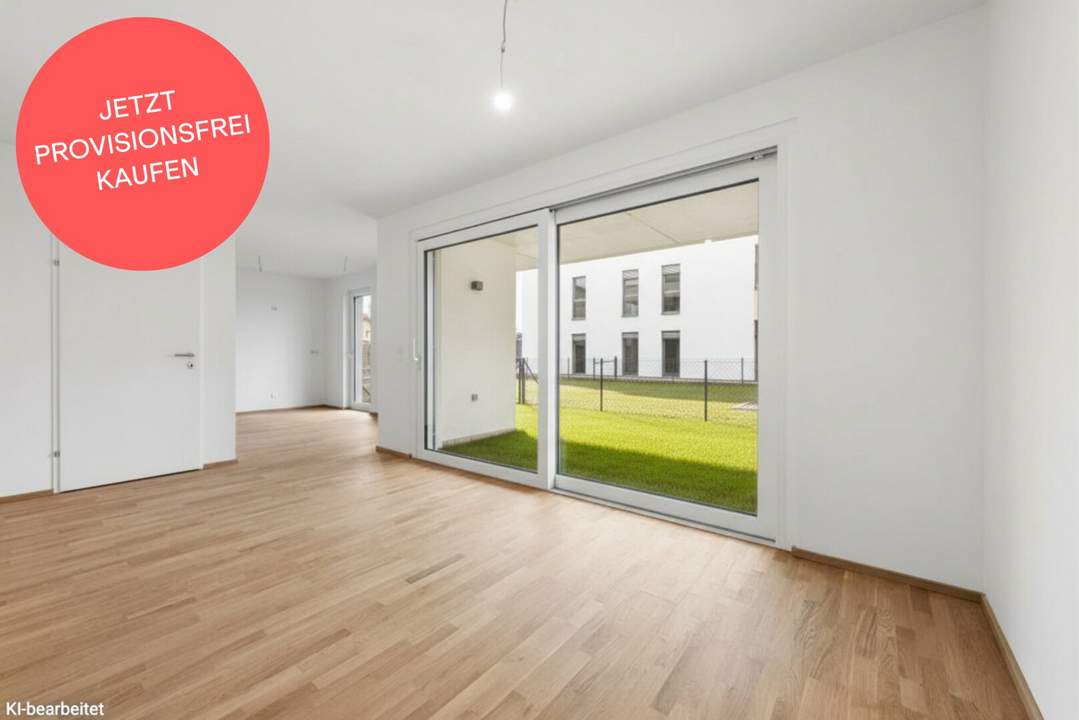 PROVISIONSFREI! Sofort vermietbare Gartenwohnung am künftigen Universitätsklinikum | 2 Zimmer | Modern & hochwertig