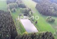 Großes Grundstück mit Fischteich und Badeteich, Erholungsanlage, Freizeitparadies mit viel Potenzial