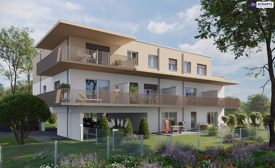 Coole moderne Familienwohnung mit Blick ins Grüne in einer ruhigen Sackstraße gelegen - 8041 Graz - PROJEKTÜBERGABE SOMMER 2027! PROVISIONSFREI!