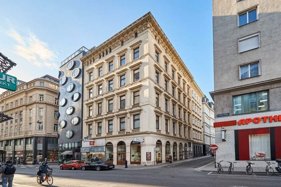 Generalsaniertes Altbaubüro, Gewerbeobjekt-miete, 4.215,72,€, 1010 Wien 1., Innere Stadt