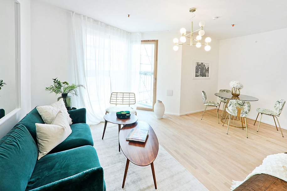 AB DEZEMBER: PROVISIONSFREI | Geräumige 1-Zimmer-Wohnung | 2 Balkone | Einbauküche | U1, Wohnung-miete, 1.150,00,€, 1100 Wien 10., Favoriten