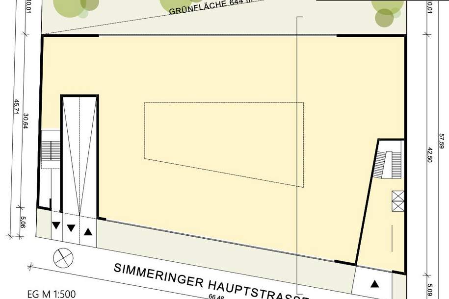 Grundstück im Betriebsbaugebiet samt vorhandener Abbruchbewilligung, Grund und Boden-kauf, 4.800.000,€, 1110 Wien 22., Donaustadt