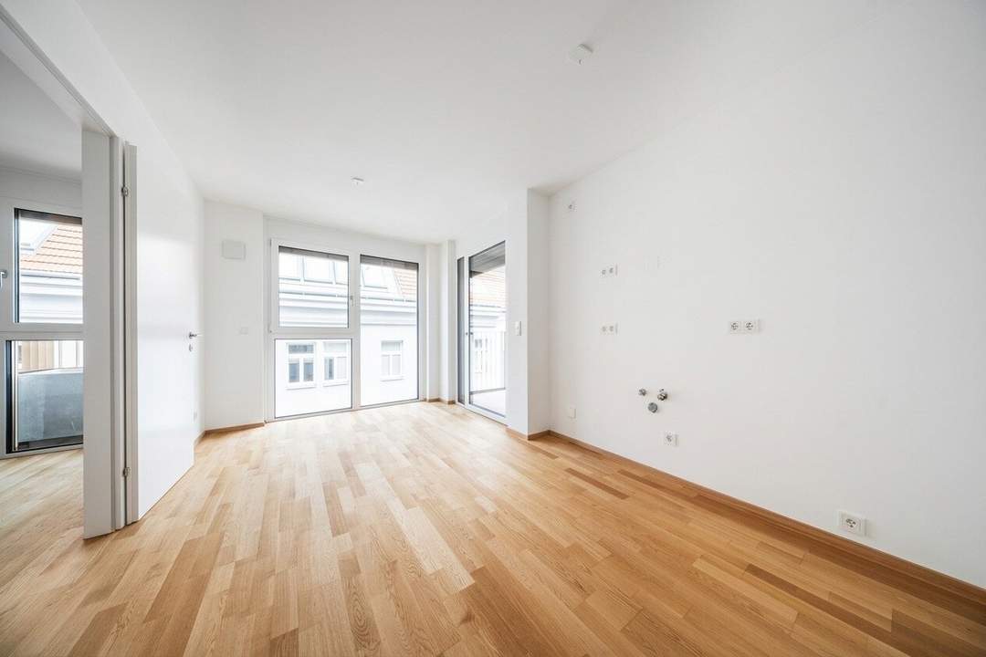 Yppenplatz-Flair trifft Nachhaltigkeit – 2 Zimmer mit Balkon