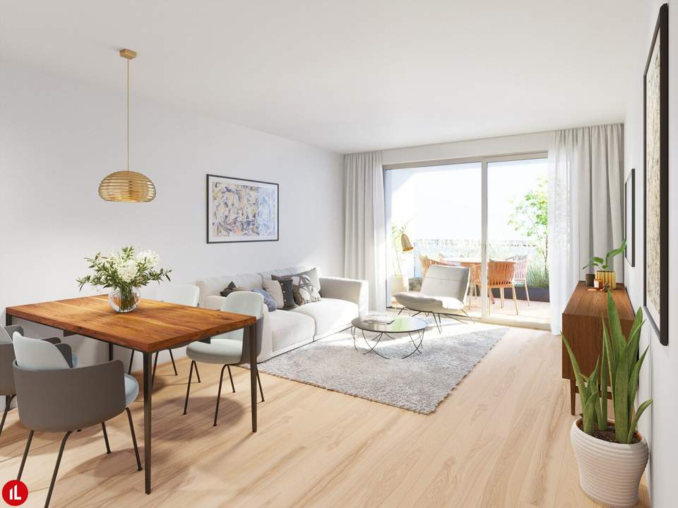 2 Zimmer Terassen-Wohnung in Ruhelage