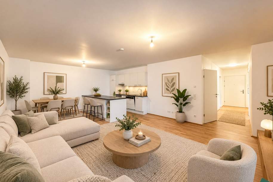 Ruhelage: wunderschöne 3-Zimmer-Wohnung mit Loggia (1 Monat mietfrei!), Wohnung-miete, 1.769,00,€, 1200 Wien 20., Brigittenau