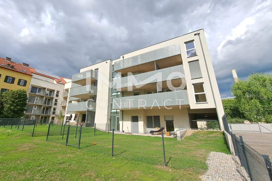 Neuwertige, geförderte 3 Zimmer GARTENWOHNUNG in Innenhoflage - Puchstraße 44 - Top 001, Wohnung-miete, 948,51,€, 8020 Graz(Stadt)