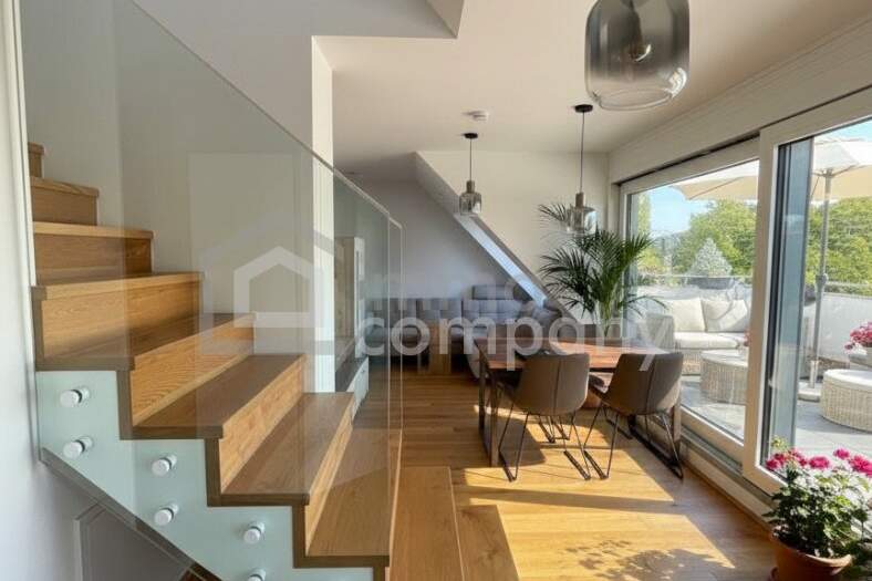 Dachgeschossmaisonette mit einer Traumterrasse und vollmöblierter Küche, Wohnung-legalform.mietkauf, 498.000,€, 1210 Wien 21., Floridsdorf