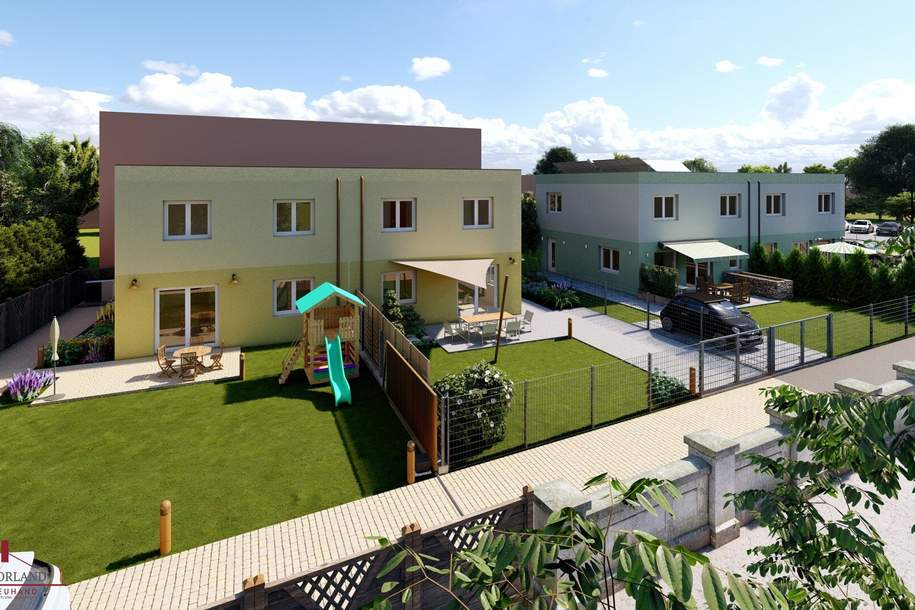 Kottingbrunn ! 4 belagsfertige Doppelhaushälften (drei Verfügbar) in guter Lage mit Fixpreisgarantie., Haus-kauf, 394.500,€, 2542 Baden
