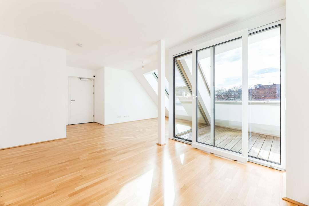Nahe Mariahilfer Straße! Erstbezug! 2-Zimmer-Wohnung mit 2 Terrassen zu vermieten!