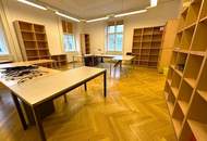 KLIMATISIERTES 139 m2 ALTBAUBÜRO - KANZLEI, 3 Zimmer, Komplettküche, 2 Bäder, Parketten, Gonzagagasse, U2/U4-Nähe