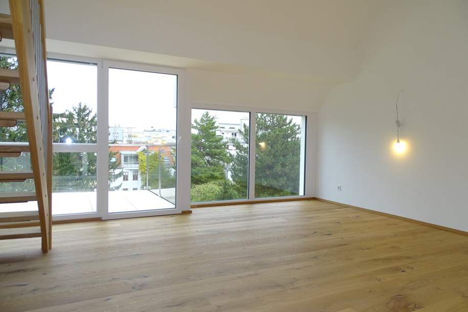 1230! Loftige 3-Zimmer Wohnung mit Galeriegeschoss, Loggia &amp; Balkon, Nahe Riverside, Wohnung-miete, 1.381,87,€, 1230 Wien 23., Liesing