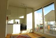 Wunderschöne, sehr ruhige, möblierte 2-Zimmer Dachgeschosswohnung mit großzügiger Terasse und Kahlenbergblick! Heizung und Warmwasser inklusive!