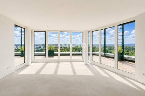 Exklusives Penthouse mit 90m2 Panoramaterrasse: Provisionsfrei: Wohnung + Büro mit luxuriöser Ausstattung, Wohnung-kauf, 335.000,€, 1100 Wien 10., Favoriten