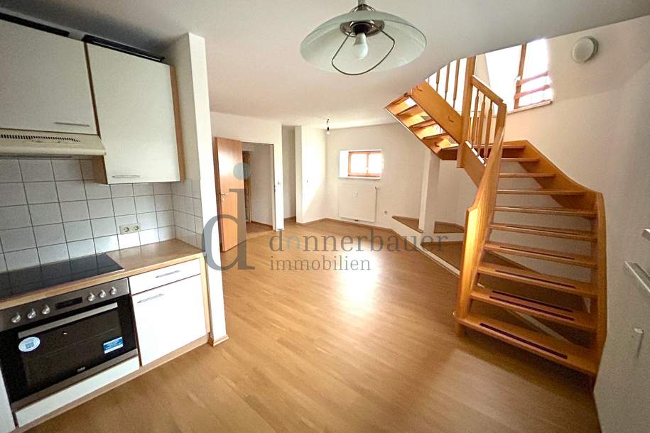 Charmante 2-Zimmer-Maisonettewohnung mit Dachgeschossflair in Liezen, Wohnung-miete, 615,68,€, 8940 Liezen