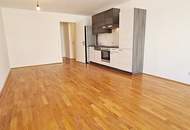 U3-NÄHE, LORYSTRASSE, 61 m2 Neubau mit 45 m2 Terrasse, 2 Zimmer, Einbauküche, Wannenbad, Garage möglich, 3. Liftstock