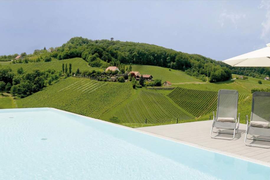 Luxuriöser Zweitwohnsitz in der Südsteiermark - 2 Zimmer Residenz mit Infinty Pool, Wohnung-kauf, 299.000,€, 8473 Südoststeiermark