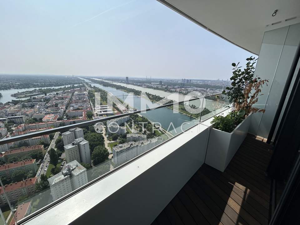 Atemberaubender Weitblick auf die Donau! 44.Stock! Erstbezug!