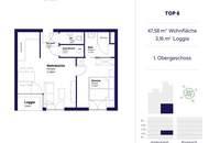 2-Zimmer-Wohnung mit Loggia bei Hetzendorf