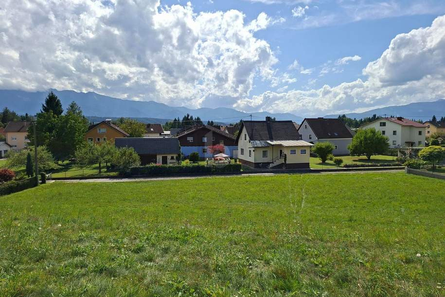 DEN GANZEN TAG SONNE MIT ATEMBERAUBENDER AUSSICHT, Grund und Boden-kauf, 214,€, 9500 Villach(Stadt)